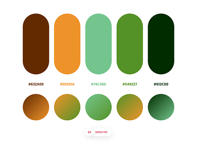 Dopely Colors #94 colorpalette colors logo palette palettes ui palette