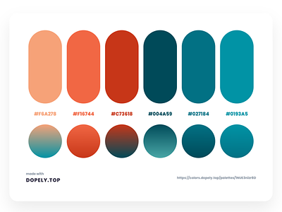 Daily Dose of Colors Via Dopely branding color color palette color scheme colors gradient illustration interaction interface ui ux