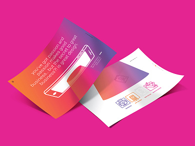 Sloobstudio Brochure brochure gradient illustration