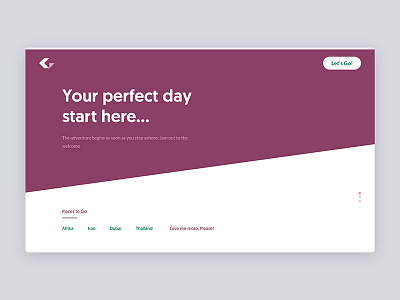 Find Places to Go! colors digital hero illustration interface landing ui ux web