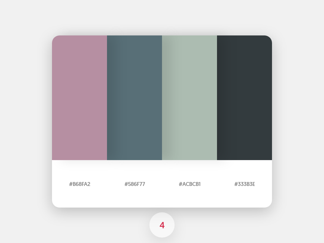 Color Pallete #4 by Mehdi Khoda on Dribbble