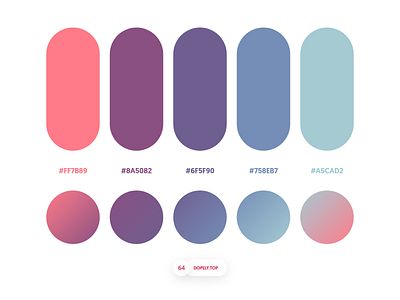 Dopely Colors #64 adobexd colors palette