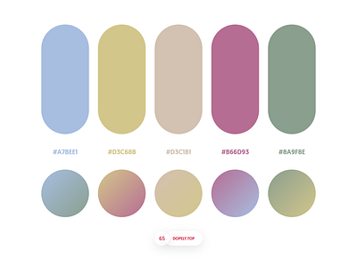 Dopely Colors #65 colors dopely hex palettes schemes ui