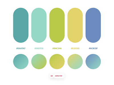 Dopely Colors #69 colors gradient palette palettes ui