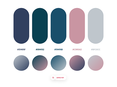 Dopely Colors #75 adobexd color palette colors dopely gradient mrpugo plaette