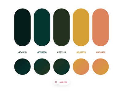Dopely Colors #77 colors dopely gradients mrpugo palettes