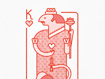 King of hearts card heart king poker