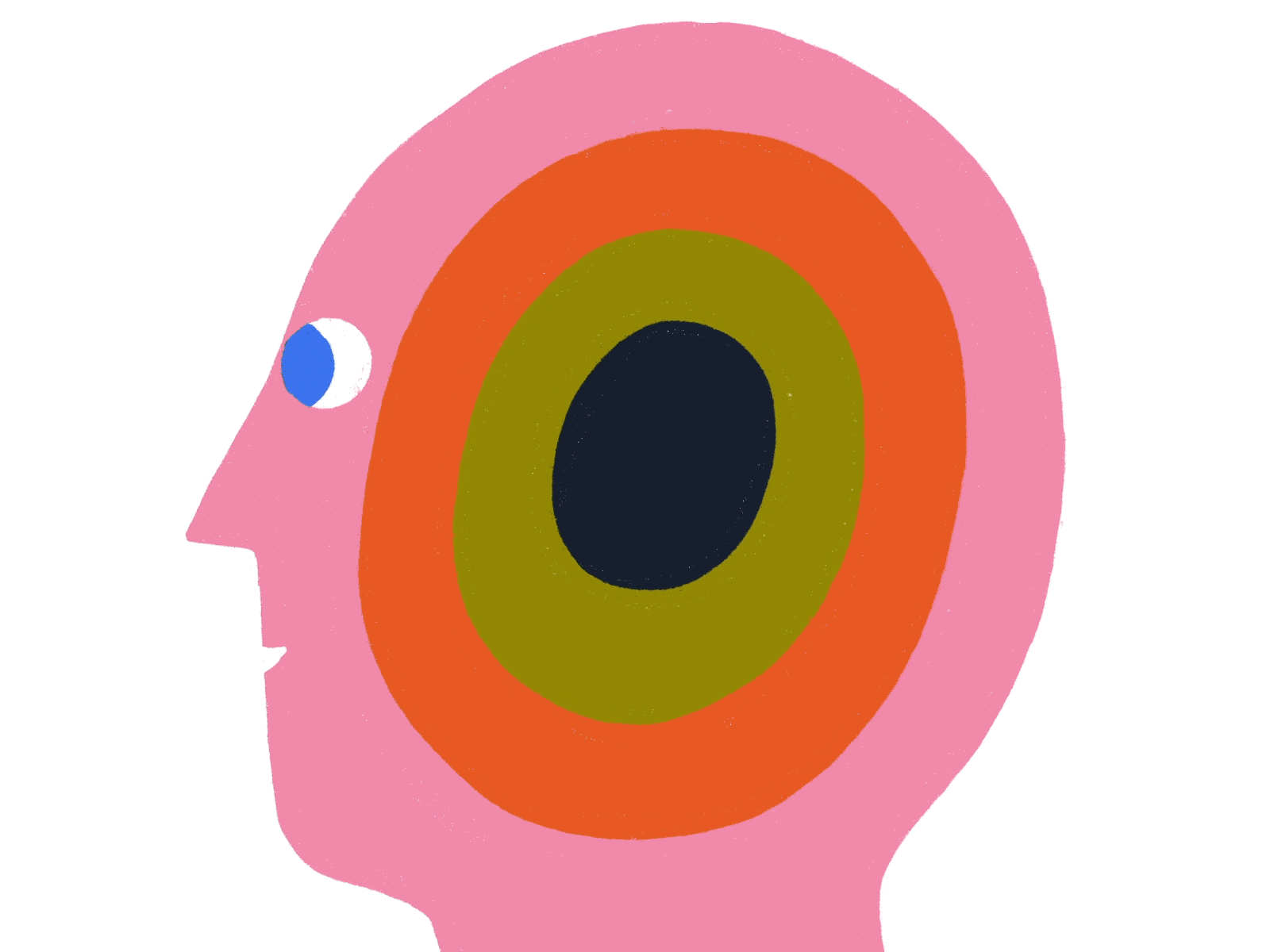 Looking inwards animation brain head illustration meditation mind motiongraphics spirituality
