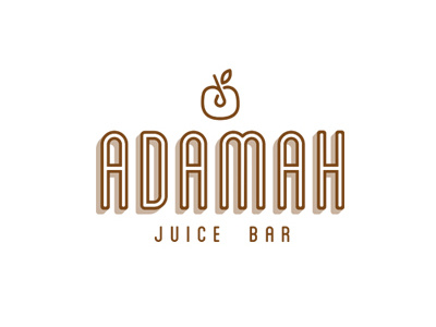 Juice bar logo apple bar juice