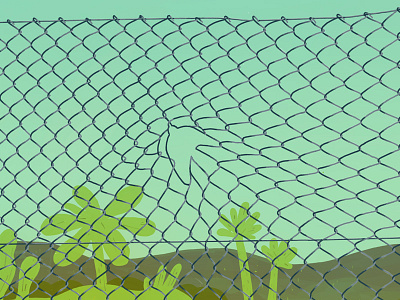 Freedom bird fence freedom