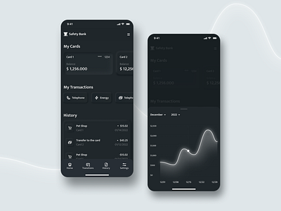 Mobile Bank app bank dark design finance mobile ui ux