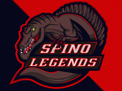 Spinosaurus Mascot Logo