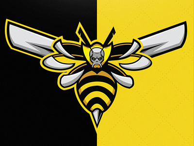 Killer Bee Mascot Logo