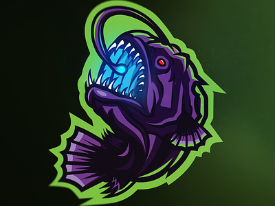 Angler Fish Mascot Logo