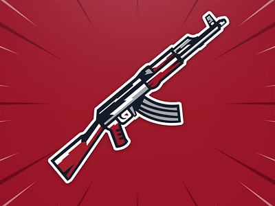 AK47 Mascot Logo