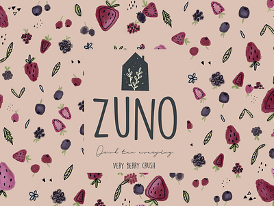 ZUNO - berry pattern berry branding design illustration pattern strawberry