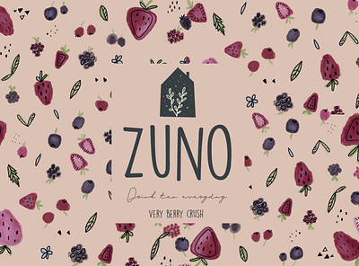 ZUNO - berry pattern berry branding design illustration pattern strawberry