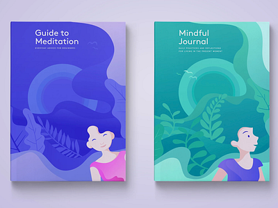 Meditation Kit for beginners book cover design graphic design graphic art illustration meditation