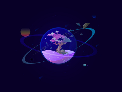 Planet illustration vector