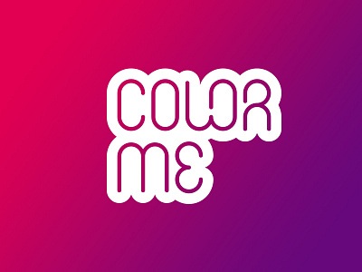 Color Me logo monoline