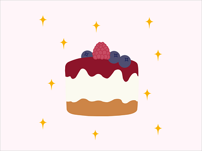 cheesecake flat illustration