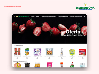Mercadona website design landingpage webdesign website