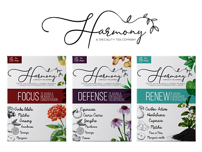 Harmony tea - box packaging boxpackage branding design empaque illustration package package design package mockup packagedesign packaging photoshop