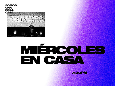 Typography Invitation church design español invitation preach purple service typography wednesday