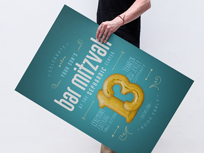 Bar Mitzvah Poster design typography