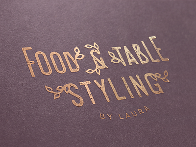 Food and Table Styling branding design logo typography