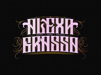 ALEXA GRASSO - Hand lettering for this great mexican fighter.