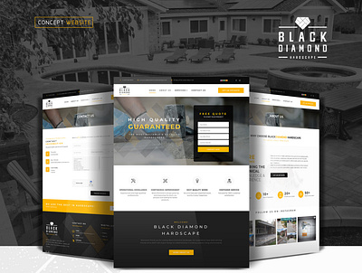 Website Black Diamond design ui ux web
