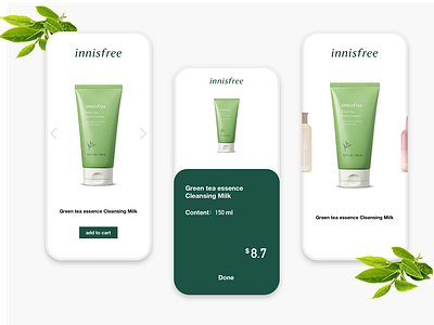 innisfree UI app beauty makeup design ui 品牌 商标 应用 设计