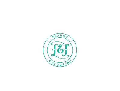 Flaunt Flourish emblem fashion fashion brand letter f lettermark logo