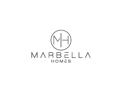 Marbella Homes Black lettermark minimalist real estate