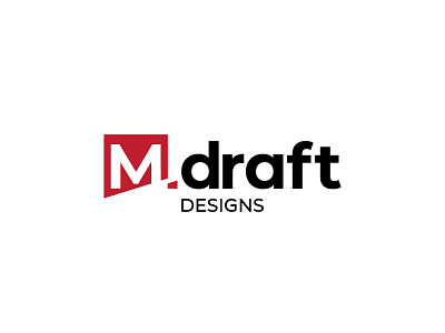 M draft Designs architect architecture minimalist modern wordmark