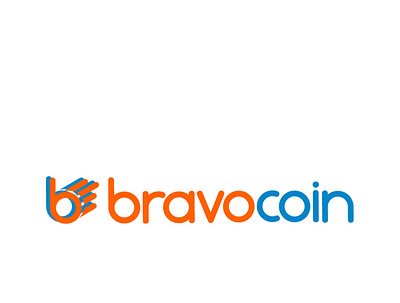 Bravo Coin bravo crypto cryptocurrency hand logo