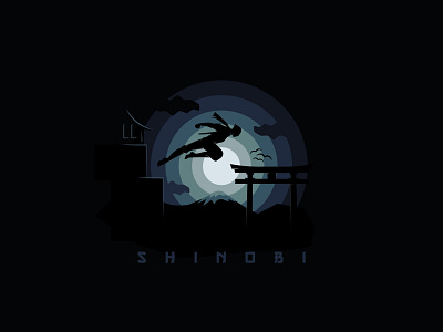 Shinobi adobe illustrator assassin branding coreldraw design illustration logo ninja shinobi vector