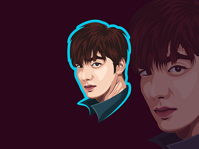 Lee Min Ho adobe illustrator branding cool coreldraw design hairstyle illustration kdrama korean kpop lee min ho logo vector