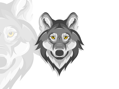 Wolf adobe illustrator branding coreldraw design esportlogo illustration logo vector wolf wolves