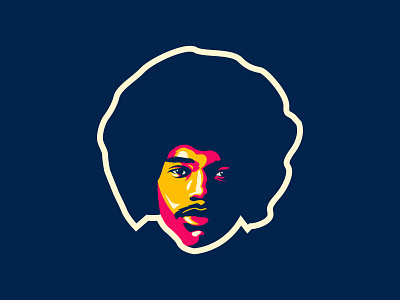 Jimi Hendrix adobe illustrator branding coreldraw design guitarist illustration jimi hendrix logo vector