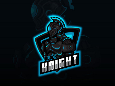 Black Knight adobe illustrator branding coreldraw design esport esportlogo esports illustration knight logo mecha vector