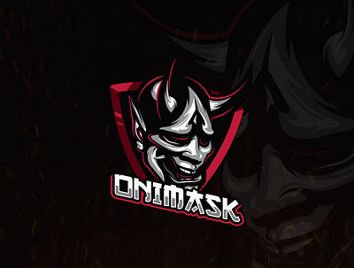 Oni Mask adobe illustrator branding coreldraw design illustration japanese logo mask ninja oni samurai vector