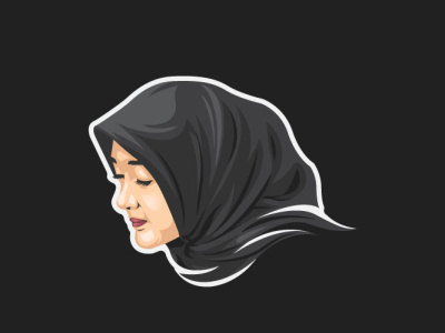 Hijab GIrl adobe illustrator beautiful branding coreldraw design girl hijab illustration jilbab logo vector