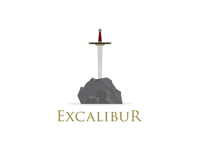 Excalibur Sword adobe illustrator branding coreldraw design empire excalibur illustration knight knights logo paladin sword swords vector