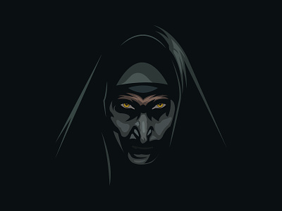 The Nun. Valak adobe illustrator branding coreldraw design horor illustration logo the nun thenun valak vector