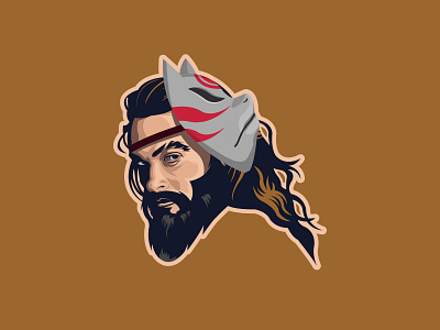 Anbu Jason Momoa adobe illustrator anbu aquaman barbershop branding coreldraw design hairstyle illustration jason momoa logo naruto ninja vector