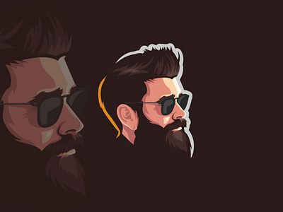 Sunglassesman adobe illustrator barbershop branding cool coreldraw design glasses hairstyle illustration logo sunglasses vector