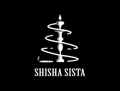 Shisha Sista adobe illustrator branding cigarette coreldraw design girl girls hookah illustration logo sexy sexy girl shisha vape vector