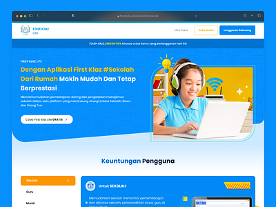 Landing Page First Klaz Lite, First Media Product